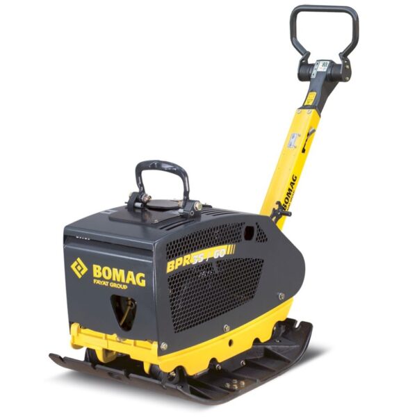 Placa compactoare BPR-35/60-H reversibila 230kg L-63cm F.imp-35kN/4800bpm Exc-1.35mm Honda-GX160 benzina BOMAG