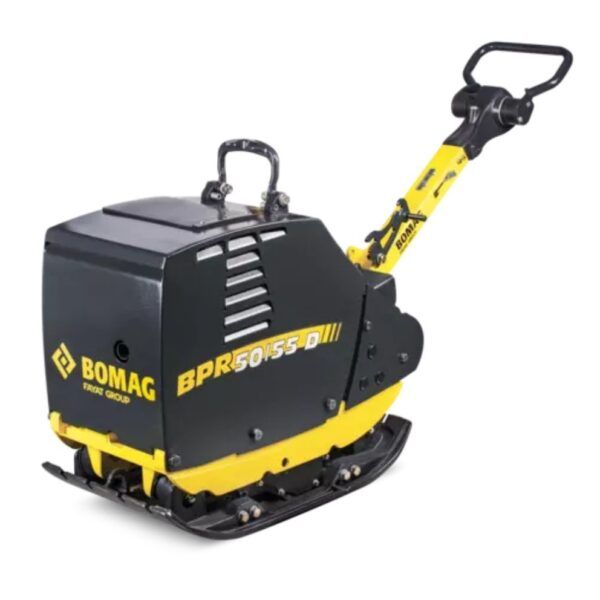 Placa compactoare BPR-50/55-D reversibila 400kg L-55cm F.imp-50kN/3960bpm Exc-1.85mm COPACT-CONTROL/INCLUS HATZ-1B40 diesel SE BOMAG