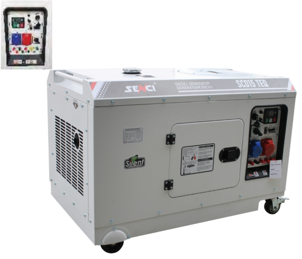 Generator diesel insonorizat SCD20 TEQ putere max. 20kVA 230V/400V, Diesel, cu ATS inclus