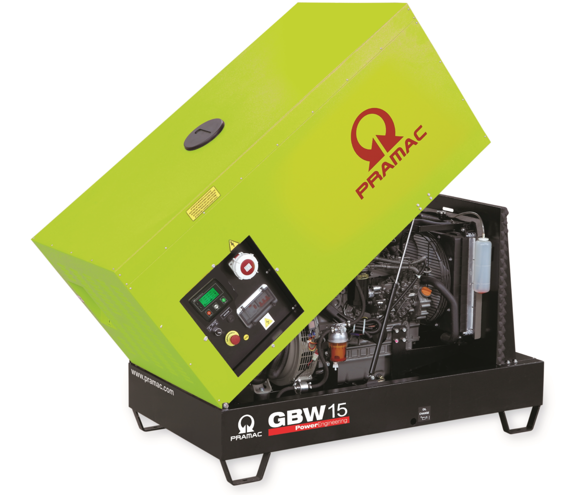 Generator de curent diesel Pramac GBW15P, motorizare Perkins, trifazat, 14.31 kVA, cu carcasa insonorizanta 1 Generator de curent diesel Pramac GBW15P, motorizare Perkins, trifazat, 14.31 kVA, cu carcasa insonorizanta