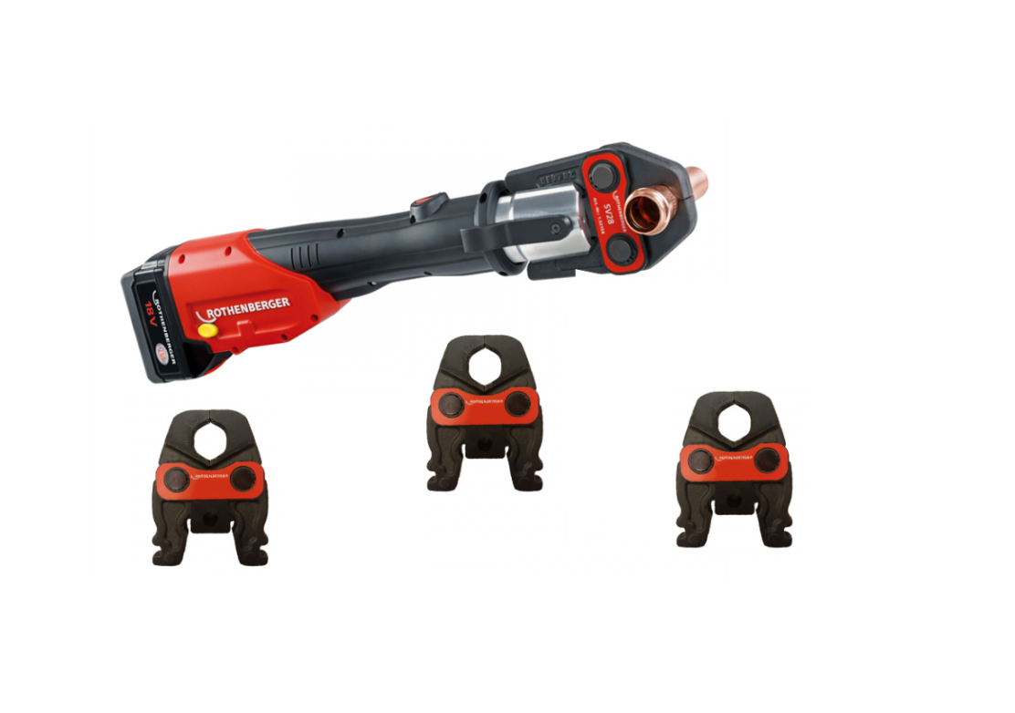 Mașină de presare electro-hidraulică ROMAX 4000 cu bacuri tevi cupru SV 15-22-28 mm 1 Mașină de presare electro-hidraulică ROMAX 4000 cu bacuri tevi cupru SV 15-22-28 mm