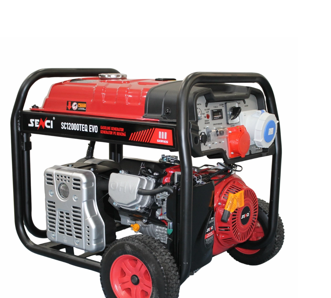 Generator de curent SENCI SC12000TEQ EVO P.max=9.5kW 230V/400V, roti si manere incluse